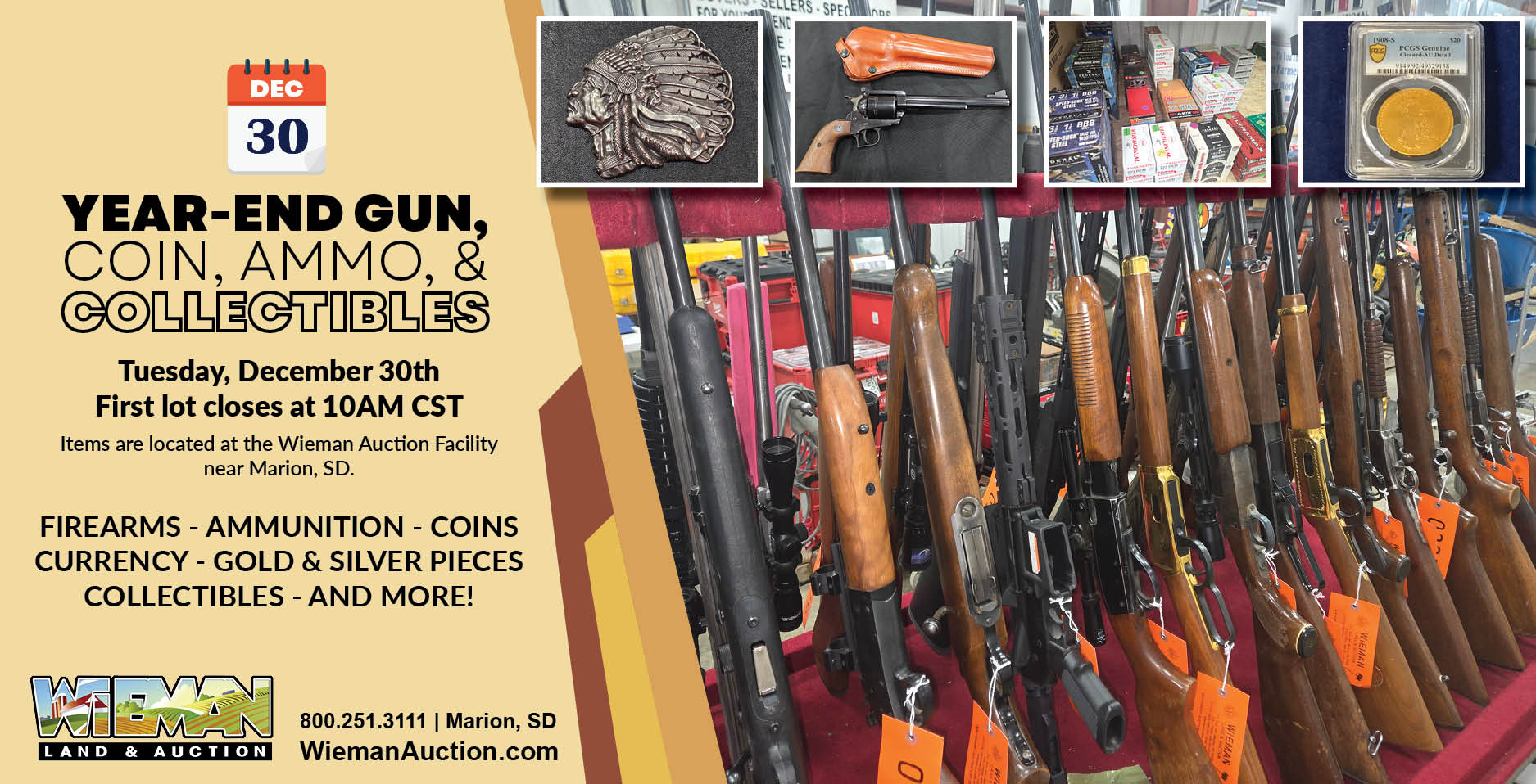 year-end guns and coins